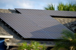Solar Panels on House in Private Property